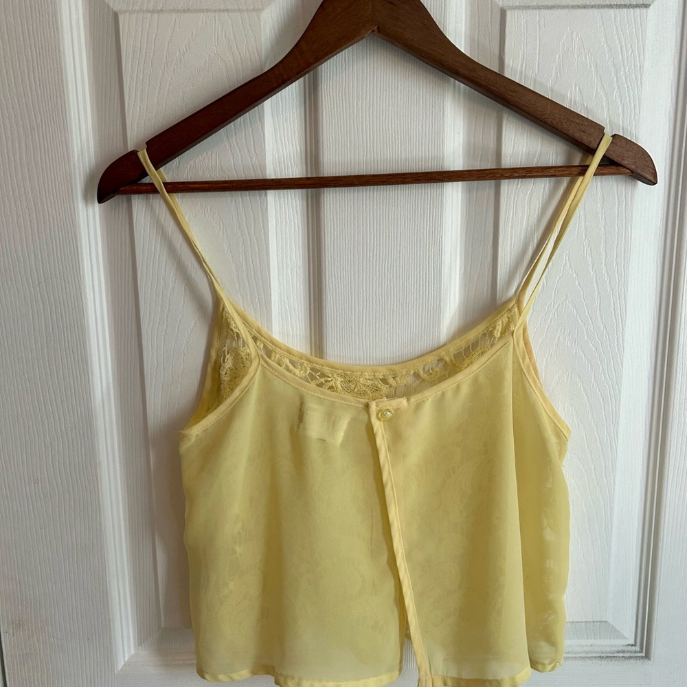 Yellow Lace Women’s Top - Picture 2 of 4